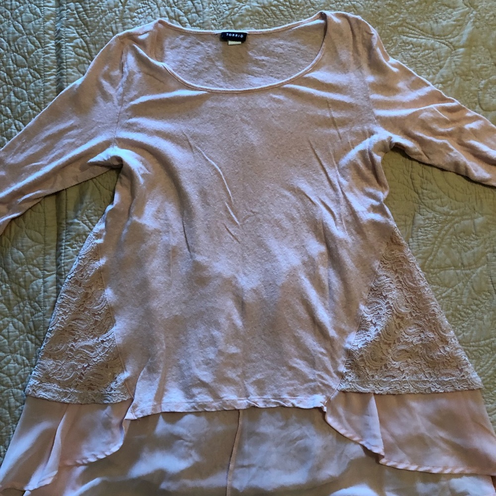 Dusty rose tunic.